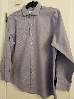 Ryan Seacrest Distinction Dress Shirt Slim Fit Non Iron 17 32/33